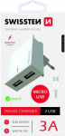 Telefoni laadija Swissten, USB/AC/DC