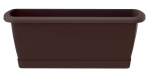 Lillekast Prosperplast Respana ISE800P, plastik, 80 cm x 18.4 cm, &Oslash; 80 cm, tumepruun v.