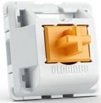 Klaviatuuri kate Glorious PC Gaming Race Panda Switches, valge v./oranž v.