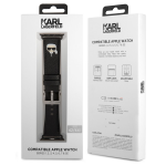 Rihmad Karl Lagerfeld, Karl Lagerfeld Karl Head PU Watch Strap for Apple Watch 38/40mm, must v.