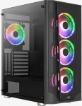 Arvuti korpus AeroCool Prism G-BK-V3, must v.