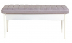 Esiku pink Kalune Design Vina 0701-1, valge v./hall v., 110 cm x 40 cm x 51 cm