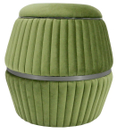 Tumba Kayoom Doric 225 4G3KU-GRN, roheline v./grafiit v., 51.5 cm x 51.5 cm x 53 cm