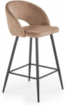 Baaritool H96, matt, hele pruun v., 48 cm x 49 cm x 89 cm