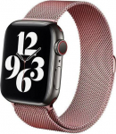 Rihmad Crong, Milano Steel Apple Watch 38/40 mm, roosa v.