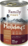 M&auml;rg koeratoit Family First Holidays Lamb, Beef, Potato, lambaliha/veiseliha/kartul, 0.4 kg