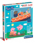 Pusle Clementoni Peppa Pig 24797, 19 cm x 27 cm, 40 tk, mitmev&auml;rviline