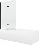 Vann seinaga, teisaldatav Mexen Vega, 70 cm x 170 cm x 40 cm, ristk&uuml;lik, valge/must