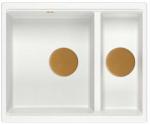 K&ouml;&ouml;givalamu Quadron Logan 150, graniit, 56 cm x 46 cm x 22 cm, valge v./vask v.
