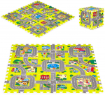 Matt beebidele - pusle I-Play, 90.5 cm x 90.5 cm, 9 tk, roheline/mitmev&auml;rviline