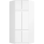 Riidekapp Akord Furniture Factory S100, valge v., 100 cm x 50 cm x 235 cm