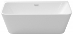 Vann, teisaldatav Besco Varya, 170 cm x 80 cm x 58 cm, ristk&uuml;lik, valge/kroom