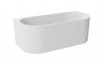 Vann, teisaldatav Besco Leya, 150 cm x 75 cm x 58 cm, ovaalne, valge/must