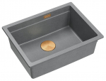 K&ouml;&ouml;givalamu GraniteQ Logan 100, graniit, 59.5 cm x 45 cm x 21.5 cm, silver stone