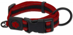 Kaelarihm koertele Placek Active Fluffy, must v./punane v., 330 - 480 mm x 25 mm, M