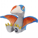 Pehme m&auml;nguasi dinosaurus Schmidt Jurassic World Rebirth Quetzalcoatlus, sinine v./oranž v./hall v., 25 cm