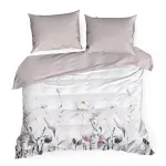 Voodipesukomplekt Design 91 Verano 9 PTB-38, valge v./roosa v., 70 x 80 cm, 200 x 220 cm