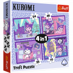 Pusle 4in1 Trefl Kuromi 34676, 20.5 cm x 28.5 cm, 207 tk, mitmev&auml;rviline