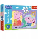 Pusle Trefl Peppa Pig Happy Piggy 17414, 22 cm x 33 cm, 60 tk, mitmev&auml;rviline