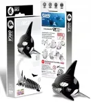 3D-pusle Orca, 7.5 cm x 7.4 cm, 20 tk, valge v./must v.