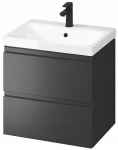 Vannitoakapp valamuga Cersanit Moduo B893, antratsiit v./valge v., 44.7 cm x 59.5 cm x 62 cm
