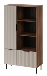 Vitriinkapp Cama Meble Almera, p&auml;hklipuu v./ka&scaron;miir v., 42 cm x 90 cm x 165 cm