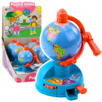 Arendav m&auml;ng, gloobus Lean Toys Puzzle, 16 cm, sinine v.