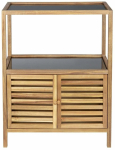 Eraldi seisev vannitoakapp Wenko Fondi, pruun v., 35.5 cm x 67.5 cm x 86 cm