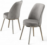 Toolide komplekt Kalune Design Pefa, kroomi v./hall v., 42 cm x 45 cm x 91 cm, 2 tk