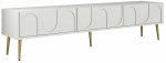 TV-kapp Kalune Design Lyon 43, kuld v./valge v., 35 cm x 180 cm x 43 cm