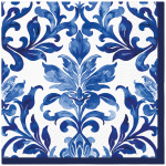 Pabersalvr&auml;tikud PAW SDL153500, 33 cm x 33 cm, sinine v./valge v., 20 tk