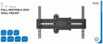 Teleri seinakinnitus Deltaco Full Motion 3 Way ARM-1201-B, 37-70", 35 kg