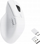 Kahjustatud pakendiga toode. Juhtmevaba m&auml;nguhiir Keychron M6 Wireless M6-A3, bluetooth / usb / 2.4ghz, valge v.