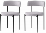 Toolide komplekt Kalune Design Gini 4001 V2 974NMB1892, matt, must v./helehall v., 50.5 cm x 48.5 cm x 75.5 cm, 2 tk