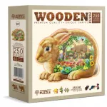 Puidust pusle Wooden City Garden Bunny, 37.5 cm x 25.4 cm, 250 tk, mitmev&auml;rviline