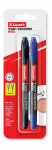 Veekindel marker Luxor 3700 / 2BC, 0.7 - 1 mm, sinine v./must v., 2 tk