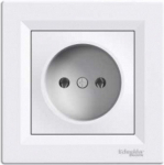 Pistikupesa Schneider Electric Asfora EPH3000121, ilma maanduseta, IP20, valge v.