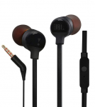 Juhtmega k&otilde;rvaklapid JBL T110, must v.