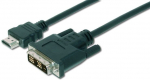 Adapter Assmann AK-330300-020-S HDMI male, DVI-D male, 2 m, must v.