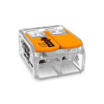 Klemm Wago 3-WAY, 2x0,5-6mm&sup2;, 32 A, oranž v., 50 tk