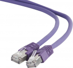 Juhe Gembird RJ-45 S/FTP Cat6A LSZH RJ-45 8P8C, RJ-45 8P8C, 0.5 m, violetne v.