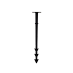 Kinnituspiigid, must, 0.19 x 0.028 m 20 tk