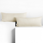 Padjap&uuml;&uuml;r Restilo Amber, valge/beež, 120 cm x 40 cm, 2 tk