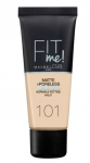 Meigip&otilde;hi Maybelline Fit Me! Matte+Poreless, beež v., 101, 30 ml