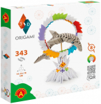 Paberkujukeste valmistamise komplekt Alexander 3D Origami EXP2552, valge v./punane v./roheline v.