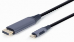 Kaabel Gembird CC-USB3C-DPF-01-6 CC-USB3C-DPF-01-6 Display port male, USB Type C, 1.8 m, hall v.