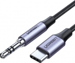 Juhe Ugreen UGR440GRY, 3.5 mm Audio/USB-C, 100 cm, must v.