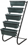 Lillepoti alus Kalune Design RS-001 596BUE9101, plastik/metall, 56 cm x 85 cm, must v.