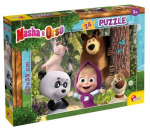 Pusle Lisciani Masha And The Bear 304-86078, 35 cm x 50 cm, 24 tk, mitmev&auml;rviline