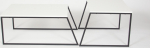 Kohvilaud Kalune Design Orta Sehpa, valge v., 50 cm x 88 cm x 38 cm